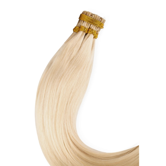 Włosy naturalne doczepiane na ringi 50cm 0,8g - kolor #60