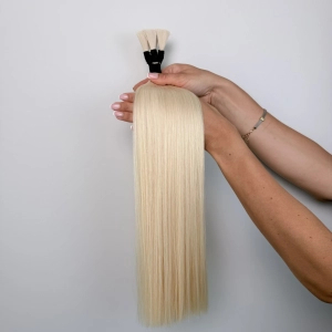 Włosy naturalne doczepiane Seria MAGIC Surowa kitka 60cm 25g - Kolor #613 Jasny Blond