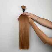 Włosy naturalne doczepiane Seria MAGIC Surowa kitka 40cm 25g - Kolor #10 Jasny Brąz