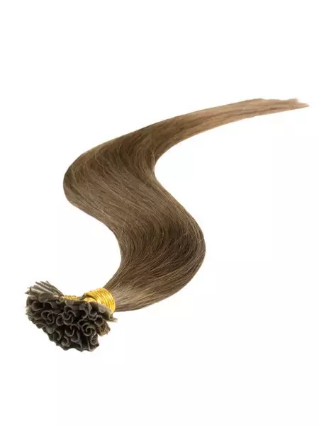 Włosy naturalne doczepiane na keratynę 40cm 0,6g 20 sztuk  - kolor #6