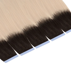 Włosy naturalne doczepiane Seria MAGIC Tape On Kanapki 40cm - Kolor Ombre #2/#18A