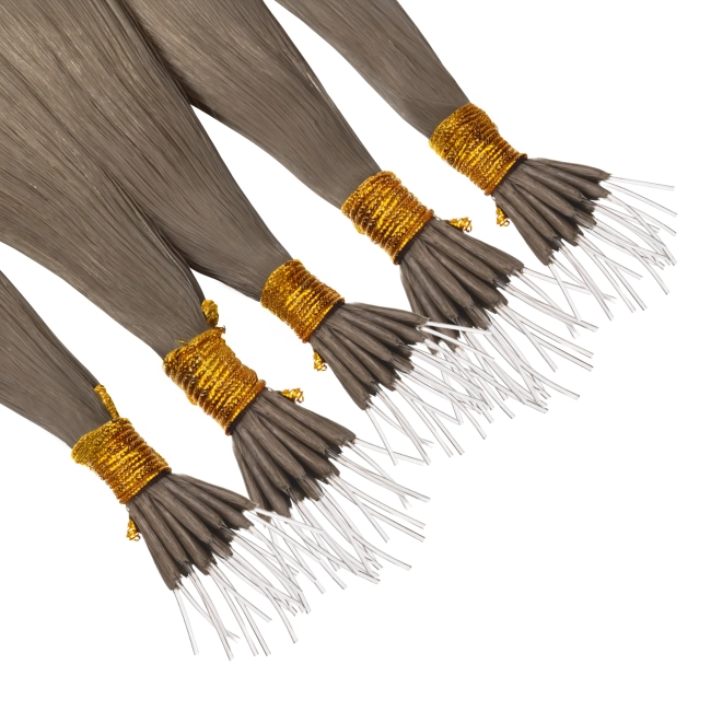 Włosy naturalne doczepiane Seria MAGIC Nanoringi Light 50cm 0,8g 20szt - Kolor #8