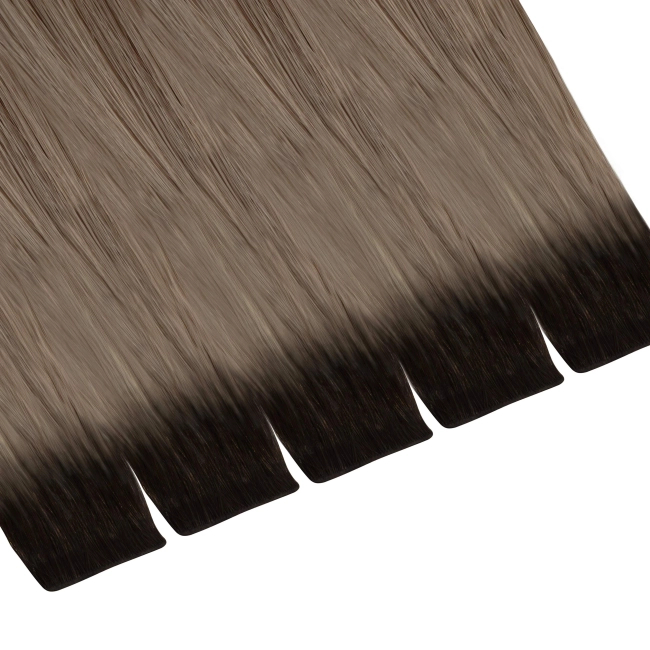 Włosy naturalne doczepiane Seria MAGIC Invisible Tape On 50cm - Kolor Ombre #1B/#8