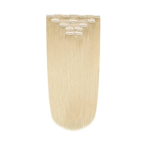 Włosy naturalne doczepiane Seria MAGIC Bezszwowe Ukryte Clip In 50cm 120 gram - Kolor #613 Jasny Blond