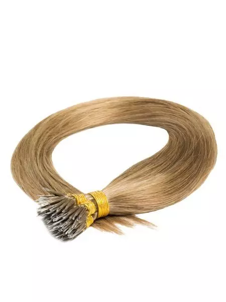 Włosy naturalne doczepiane na nano ringi 40cm 0,6g 20 sztuk  - kolor #12