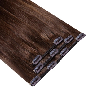 Włosy naturalne doczepiane Clip In 40cm 35 gram - kolor #4