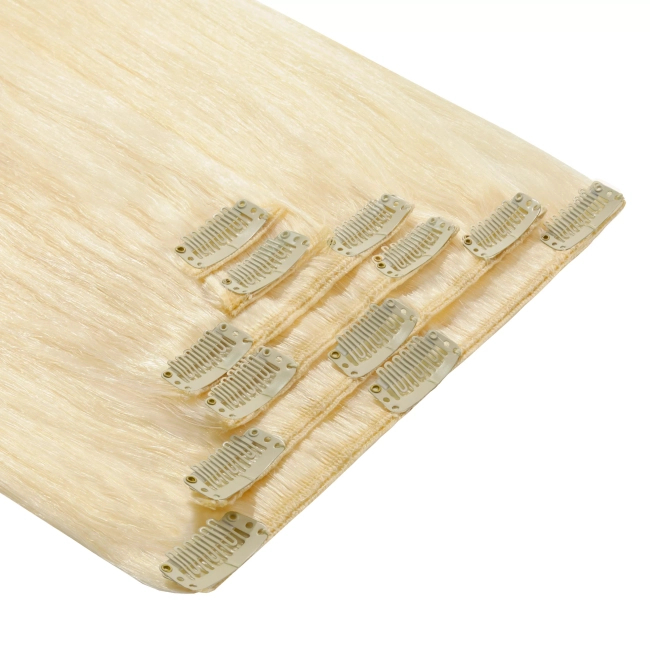 Włosy naturalne doczepiane Clip In 40cm 120 gram - kolor #60