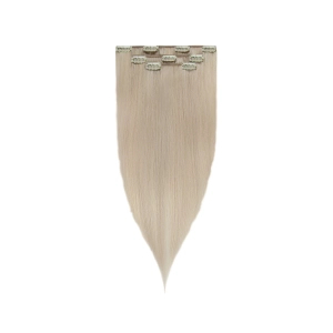 Włosy naturalne doczepiane Clip In 50cm 60 gram - kolor #Silver