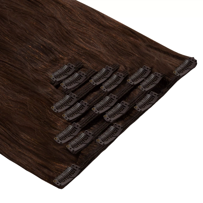 Włosy naturalne doczepiane Clip In 50cm 140 gram - kolor #4