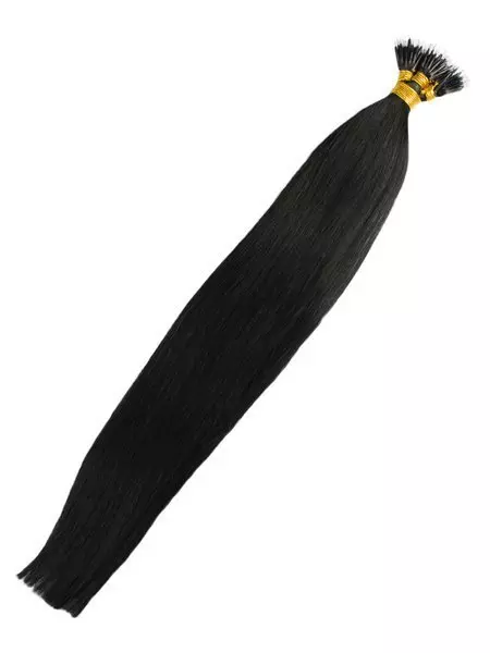 Włosy naturalne doczepiane na nano ringi 50cm 1g 20 sztuk  - kolor #1
