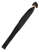 Włosy naturalne doczepiane na keratynę 60cm 0,8g 20 sztuk - kolor #1