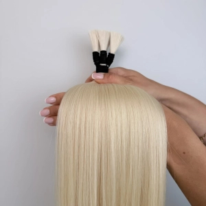 Włosy naturalne doczepiane Seria MAGIC Surowa kitka 40cm 25g - Kolor #613 Jasny Blond