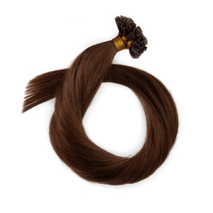 Włosy naturalne doczepiane na keratynę 50cm 0,8g 20 sztuk - kolor #4