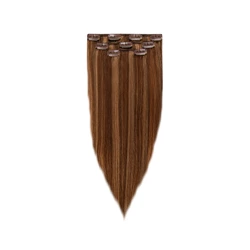 Włosy naturalne doczepiane Clip In 50cm 60 gram - kolor #4/12 Baleyage