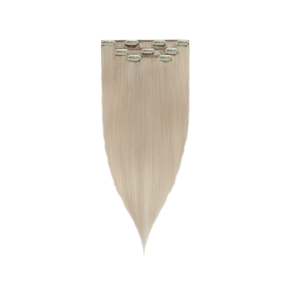 Włosy naturalne doczepiane Clip In 50cm 60 gram - kolor #Silver