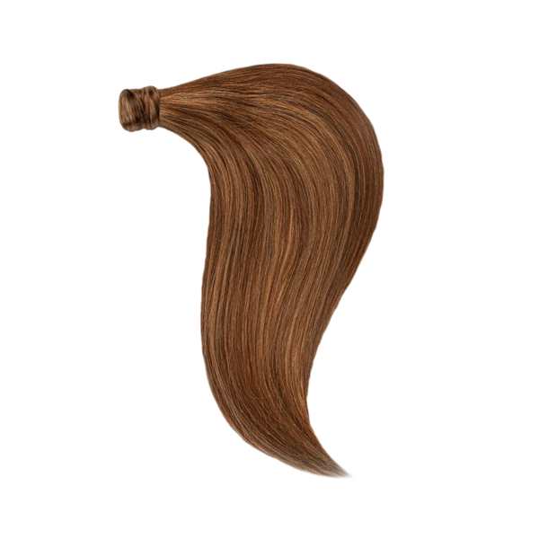 Włosy naturalne doczepiane Kucyk Kitka 60cm 90 gram - kolor #4/12 Baleyage