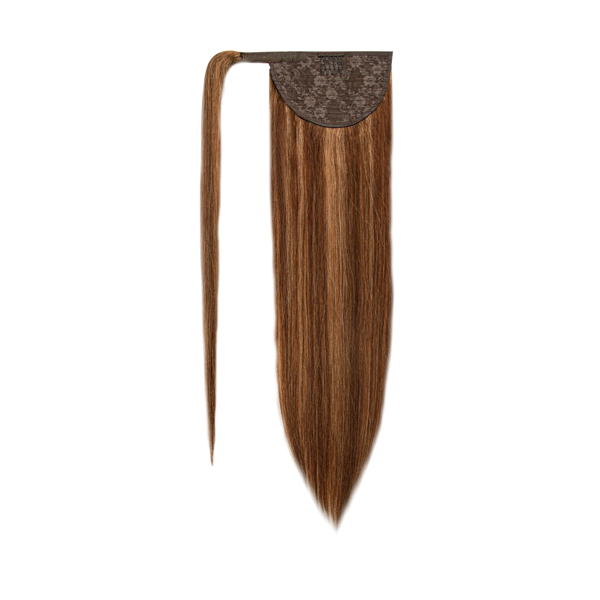 Włosy naturalne doczepiane Kucyk Kitka 60cm 90 gram - kolor #4/12 Baleyage