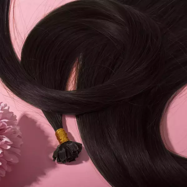 Włosy naturalne doczepiane Seria MAGIC Keratyna U-tip 50cm 0,8g 20szt - Kolor #1B