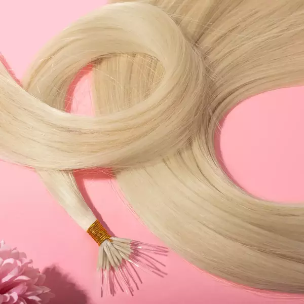 Włosy naturalne doczepiane Seria MAGIC Nanoringi Light 50cm 0,8g 20szt - Kolor #613