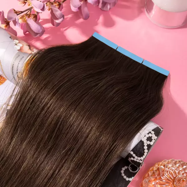 Włosy naturalne doczepiane Seria MAGIC Tape On Kanapki 40cm - Kolor #4
