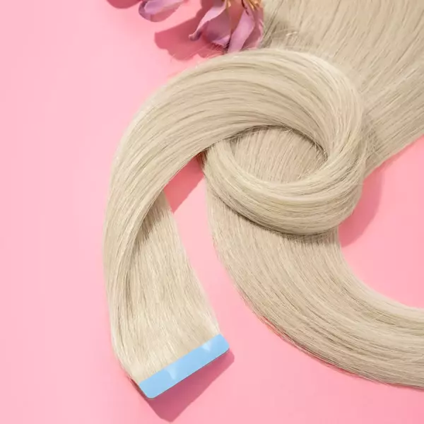 Włosy naturalne doczepiane Seria MAGIC Tape On Kanapki 50cm - Kolor #1001