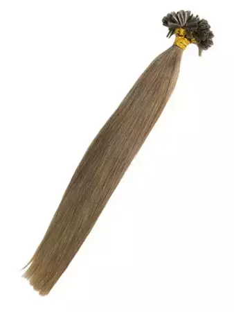 Włosy naturalne doczepiane na keratynę 40cm 0,6g 20 sztuk  - kolor #8