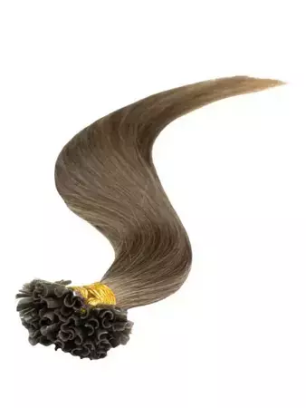Włosy naturalne doczepiane na keratynę 40cm 0,6g 20 sztuk  - kolor #8