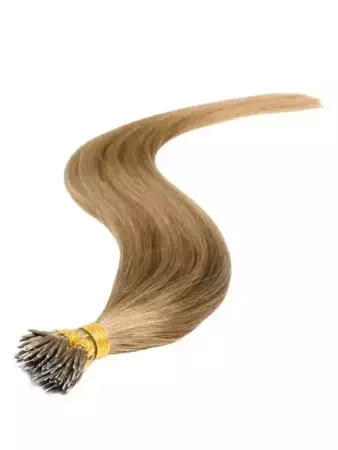 Włosy naturalne doczepiane na nano ringi 40cm 0,6g 20 sztuk  - kolor #12