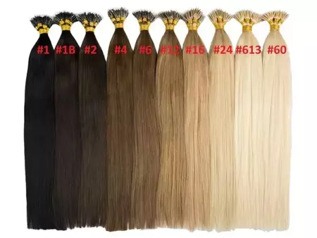 Włosy naturalne doczepiane na nano ringi 40cm 0,6g 20 sztuk  - kolor #613