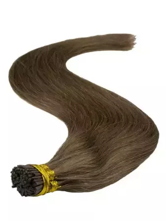 Włosy naturalne doczepiane na ringi 50cm 0,8g - kolor #8