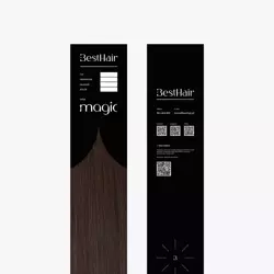 Włosy naturalne doczepiane Seria MAGIC Nanoringi Light 50cm 0,8g 20szt - Kolor #4